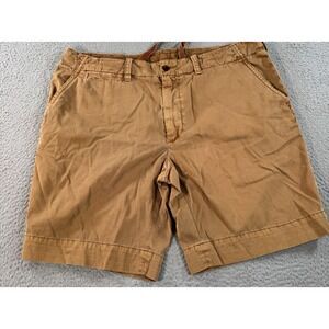 Polo Ralph Lauren Shorts Men's 40 Brown Cotton Chino Drawstring Pony Casual